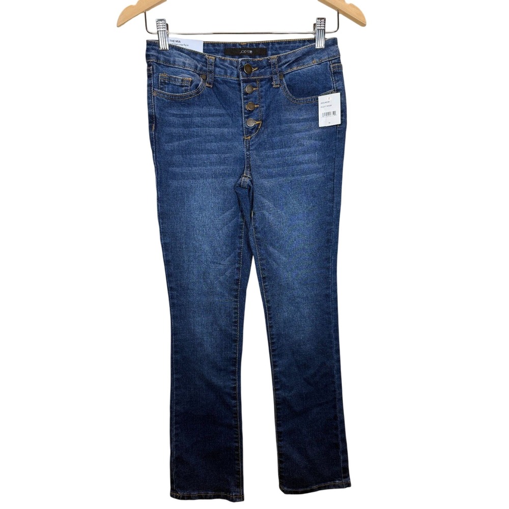 Joe's Jeans The Mia Mid Rise Crop Flare Jeans Women 16 Blue Alley Wash J832JN535
